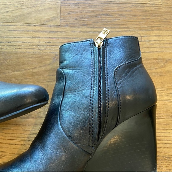 Tori Burch Black Milan leather booties size 8.5 - Picture 8 of 16